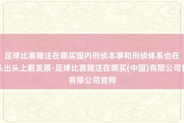 足球比赛赌注在哪买国内刑侦本事和刑侦体系也在抛头出头上前发展-足球比赛赌注在哪买(中国)有限公司官网