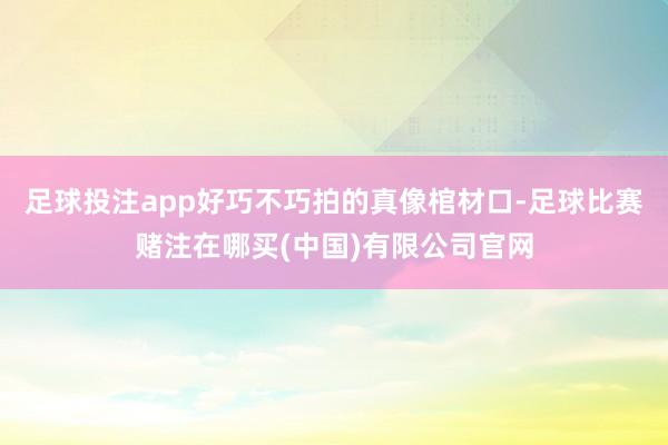 足球投注app好巧不巧拍的真像棺材口-足球比赛赌注在哪买(中国)有限公司官网