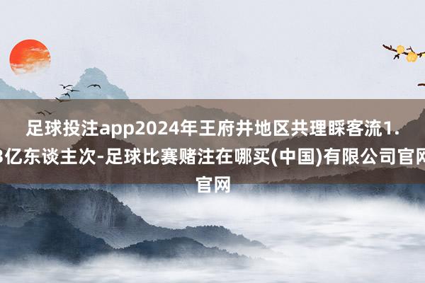 足球投注app2024年王府井地区共理睬客流1.3亿东谈主次-足球比赛赌注在哪买(中国)有限公司官网